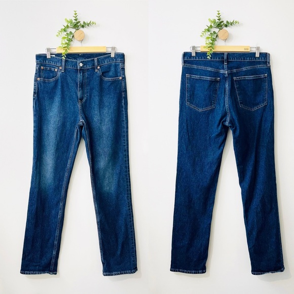 GAP Denim - GAP ‘90’s Straight High Rise Blue Wash Jeans